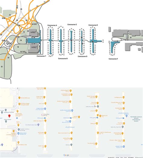 Atlanta Airport Map Terminal I May 15, 2019