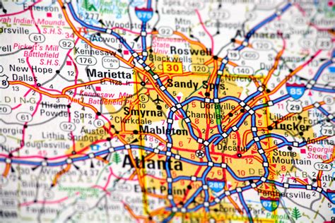 Map Of Atlanta My Blog