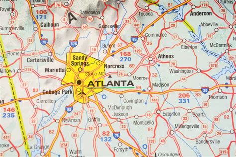 Atlanta in usa stock image. Image of geography, capital 61081255
