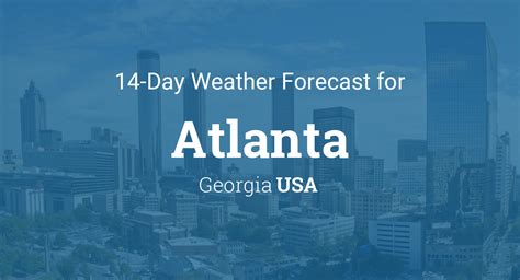 Current and Accurate Atlanta Georgia Weather Forecast for Today