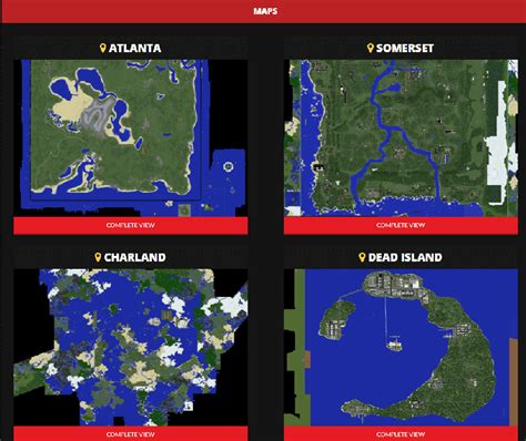 Crafting Dead Atlanta Map World Map Gray