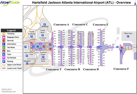 ATL International Airport Map ATL International Airport Map
