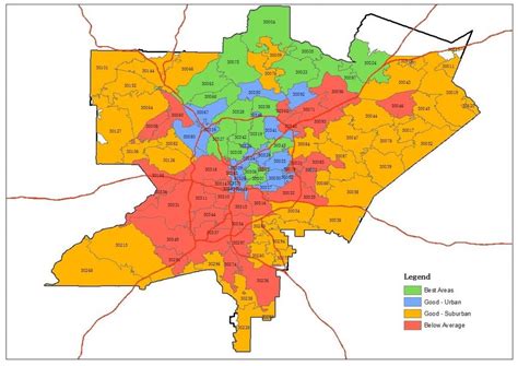 Printable Zip Code Maps Free Download Within Atlanta Zip Code Map