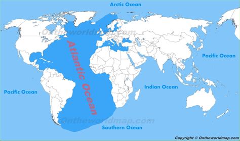 Atlantic Ocean In World Map