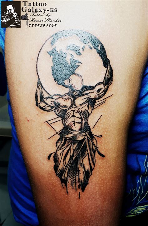 70 Atlas Tattoo Designs For Men Manly Greek Ink Ideas