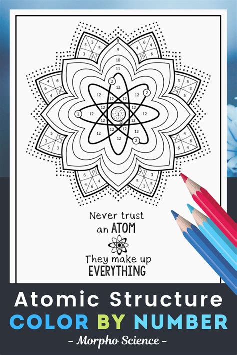 Atomic Structure Worksheet Answers : Color By Number Atomic Structure