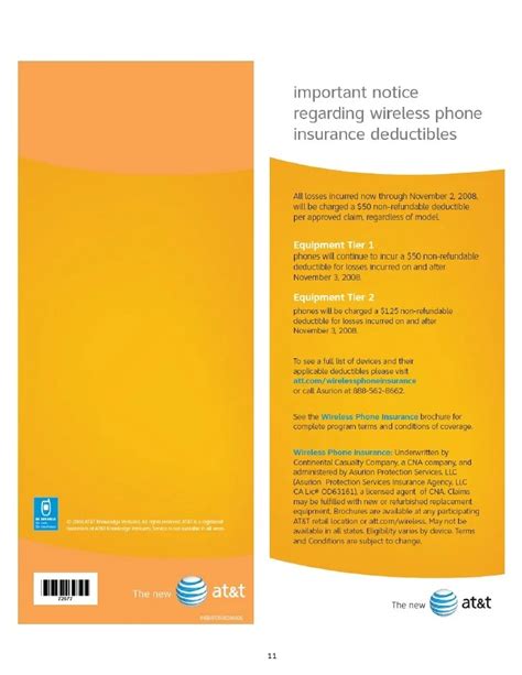 At&t wireless phone insurance brochure eng