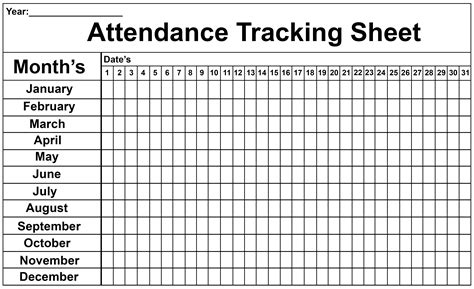 Employee Attendance Tracker Templatesz234