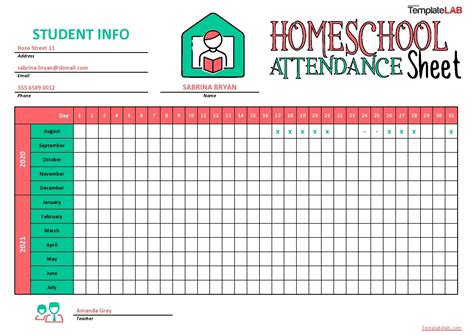 Attendance Calendar For Academic Year