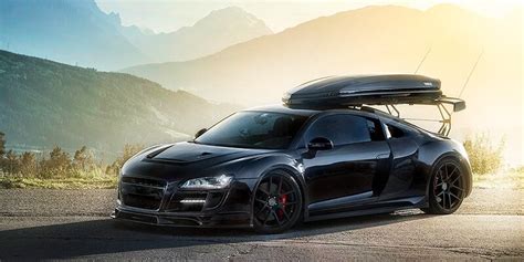 Unleash the Adventure: Conquer New Heights with Audi R8 Equipped with Sleek Roof Box