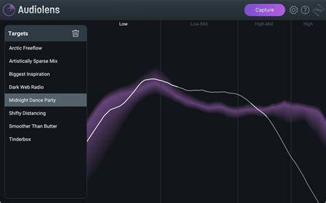 Audiolens user interface