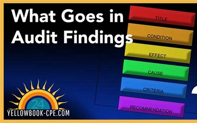 Audit Findings