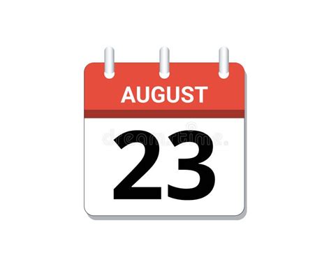 August 23rd Calendar