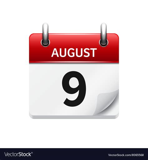 August 9th Calendar