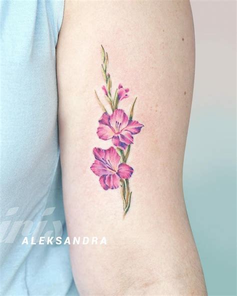 August Birth Flower Tattoo