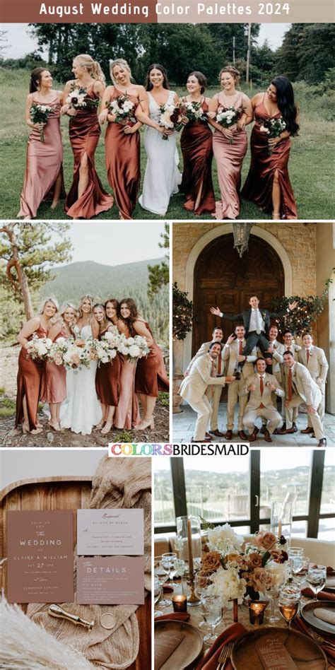 Top 5 Trending August Wedding Colors to Inspire Your Big Day