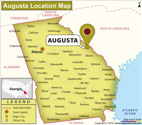Augusta Wall Map (Basic Style) by MarketMAPS MapSales