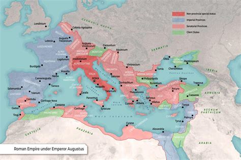 Roman Empire MAP (Eastern and Western Rome)