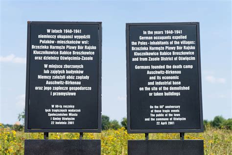 Auschwitz signs with rules