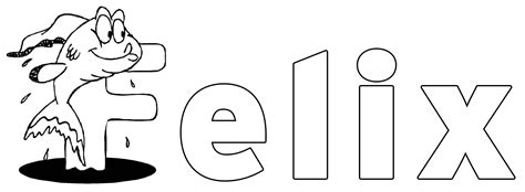 Ausmalbild Felix