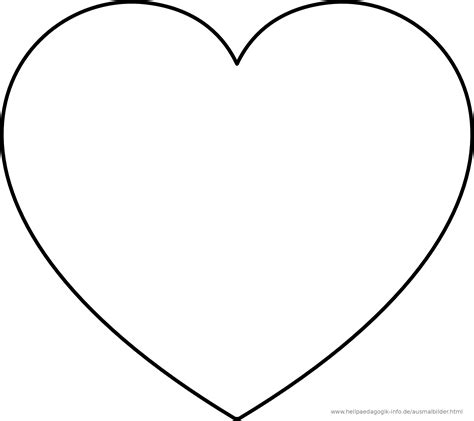 Ausmalbild Herz