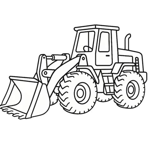 Ausmalbild Radlader