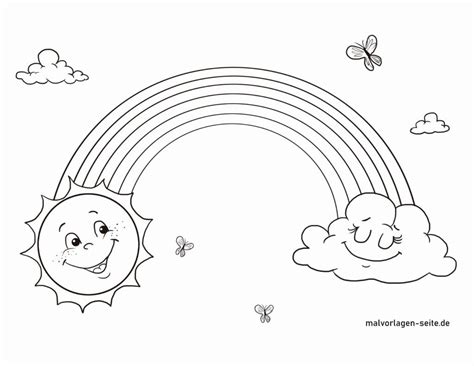 Ausmalbild Regenbogen
