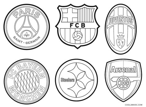 Ausmalbilder Fußball logos Malvorlagen Kostenlos zum Ausdrucken
