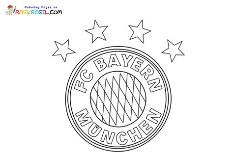 FC Bayern Munich logo soccer coloring pages