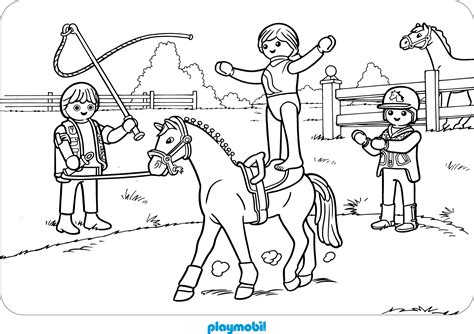 Playmobil Ausmalbilder Pferde / Running Horse Coloring Pages Coloring