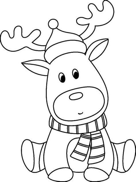 Reindeer Lineart by RPGirl on deviantART Christmas coloring pages