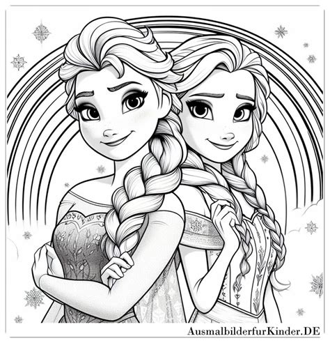 Ausmalbilder Anna Und Elsa