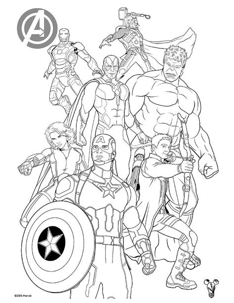 Ausmalbilder Avengers