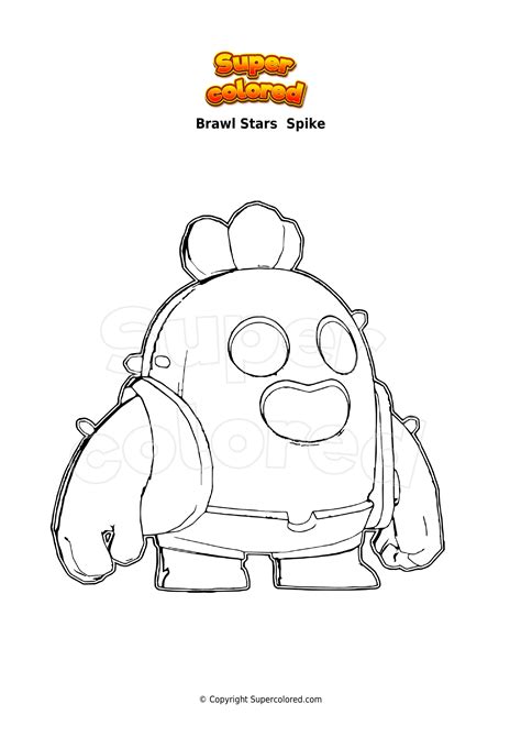 Ausmalbilder Brawl Stars Spike