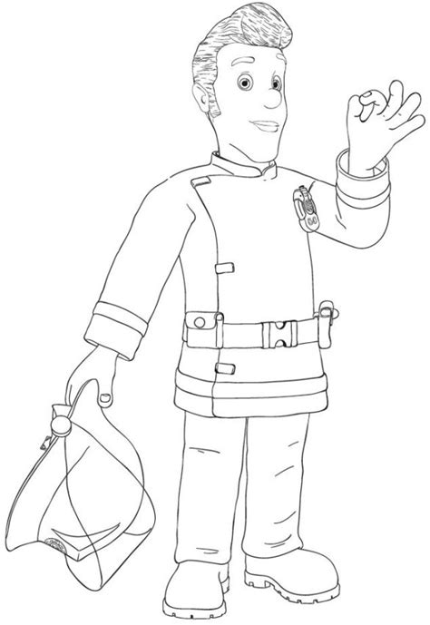 Ausmalbilder Feuerwehrmann Sam Elvis