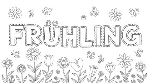 Ausmalbilder Frühling