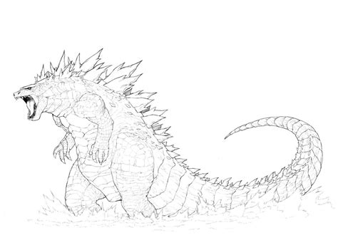 Ausmalbilder Godzilla