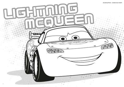 Ausmalbilder Lightning Mcqueen