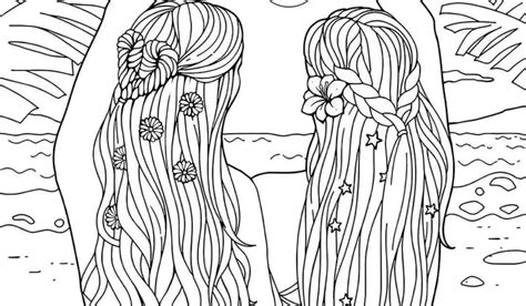 Ausmalbilder Mädchen Bff