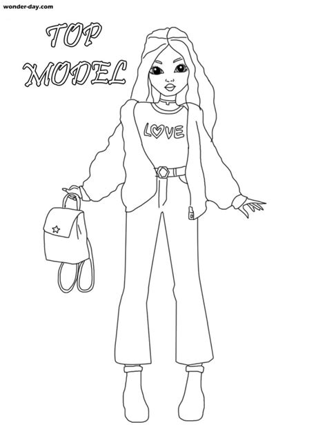Ausmalbilder Mädchen Topmodel