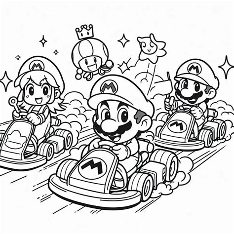 Ausmalbilder Mario Kart