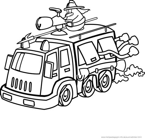 Ausmalbilder Polizei Und Feuerwehr