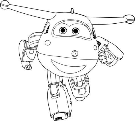 Ausmalbilder Super Wings Jet