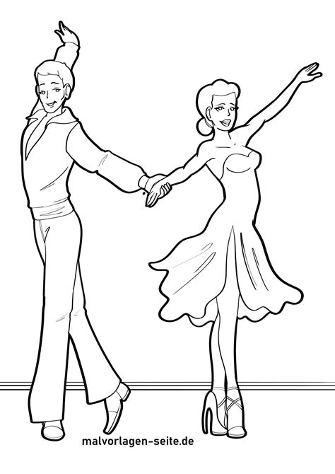 Ausmalbilder Tanzen
