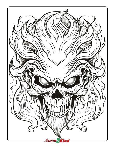 Ausmalbilder Totenkopf