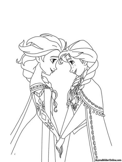 Ausmalen Elsa Und Anna