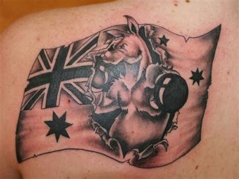 Beautiful Kangaroo Tattoo Australian Flag Best Tattoo Design