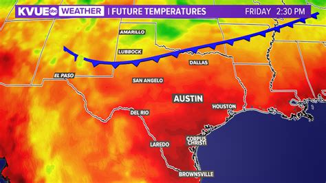 Austin weather A strong cold front brings big weather changes