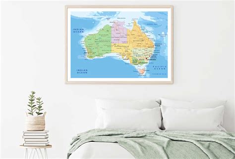 Australia Map Mural Map Wallpaper Wall Murals Wallpapered