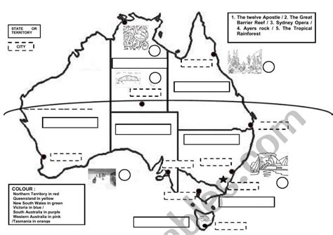 Aussie Map Australia Travel Information Map, Getting in, Places to